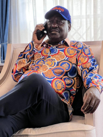 ODM Party Leader, Raila Odinga, on a phone call last week 2hrs before #AzimioDigitalRally