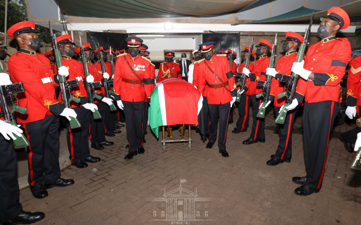 The late former President Mwai Kibaki will be laid to rest at his Othaya home in Nyeri county. PHOTO/Courtesy