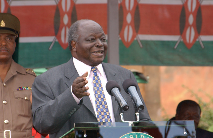 President Mwai Kibaki addresses the press in the past. He’s remembered as a good debater in Parliament as an MP, Leader of Government Business and later as Opposition Leader.  PHOTO/File