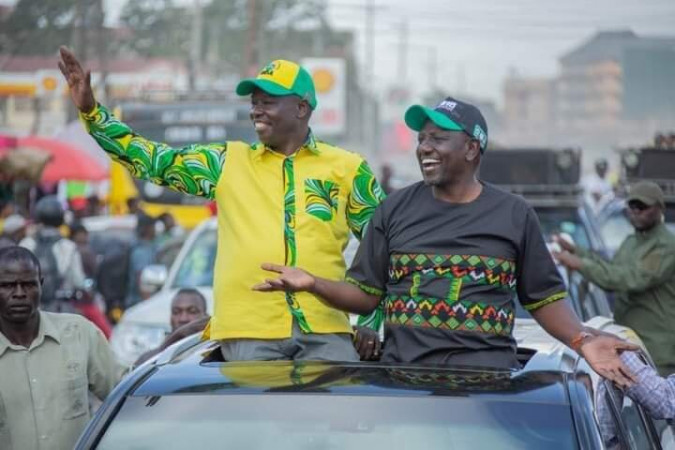 Gachagua and Ruto campaign in Kajiado county