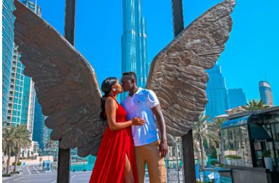 Victor Wanyama and his wife Serah Teshna. PHOTO/Courtesy