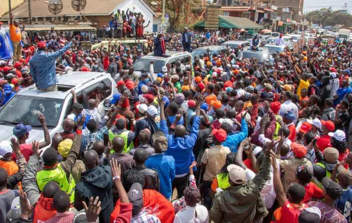 Raila Odinga campaigns in Kiambu