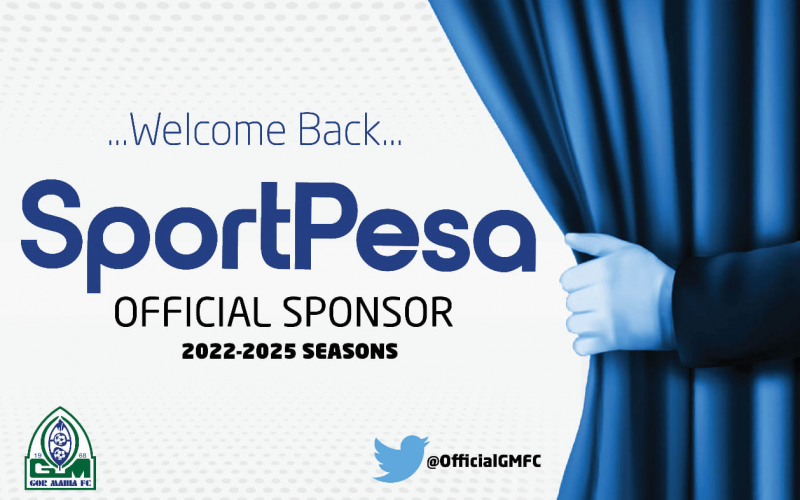 Gor Mahia-Sportpesa announcement. PHOTO/Sportpesa