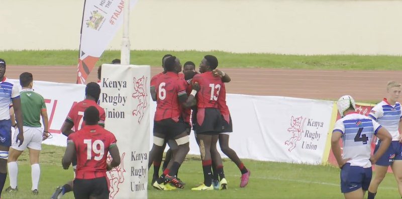Kenya U20 celebrate against Namibia. PHOTO/Youtube