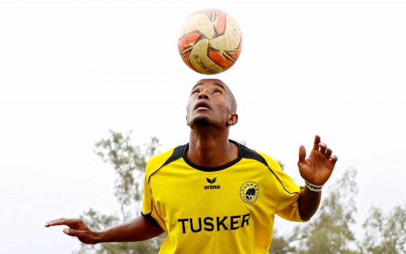 Erick Kapaito unveiled by Tusker. PHOTO/(@tusker_fc)/Tusker/Twitter