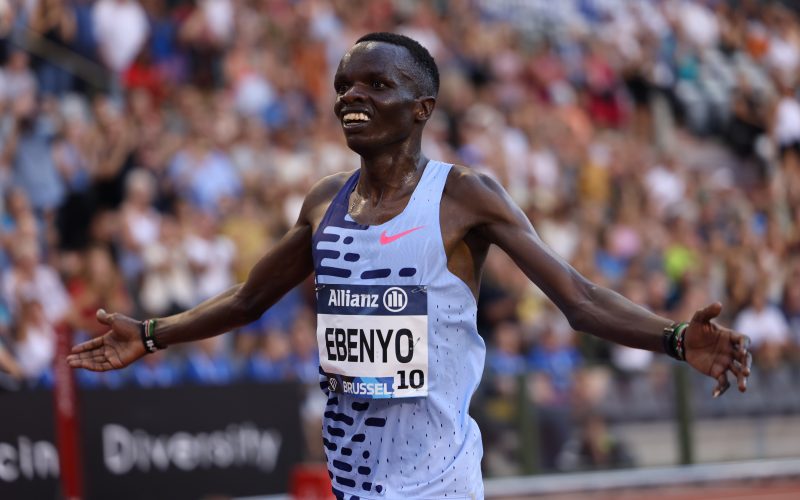 Daniel Ebenyo in 10000m race action in Brussels Diamond League series. PHOTO/World Athletics
