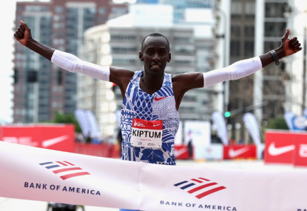 Kelvin Kiptum wins Chicago Marathon. PHOTO/(@ChiMarathon)/X