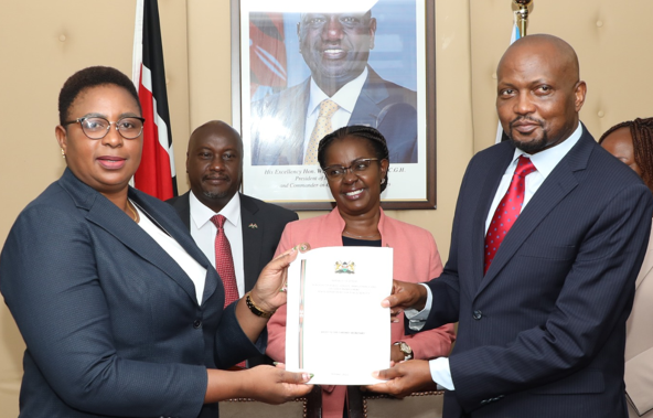 Moses Kuria takes over the Ministry of Public Service from Aisha Jumwa