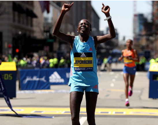 Perez Jeptchurch remporte le 126e marathon de Boston.  Photo/Athlétisme mondial