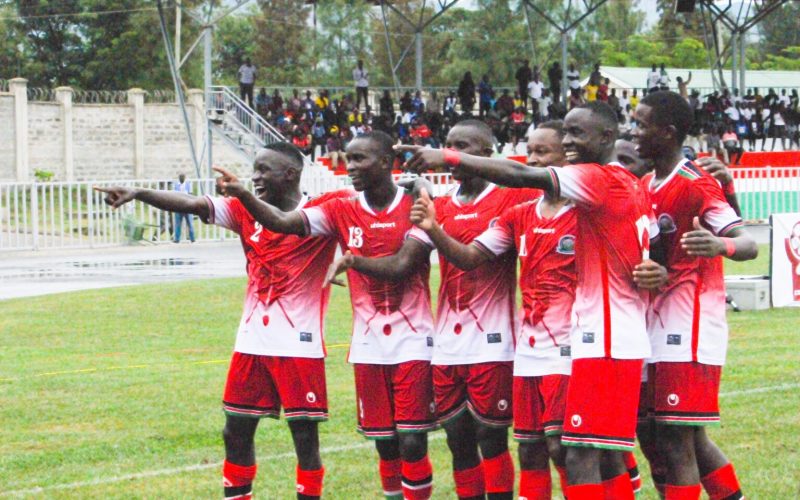 Kenya U18 celebrate in CECAFA U18 IN Kisumu. PHOTO/CECAFA Online