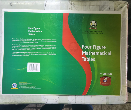 Four Figure Mathematical Table books recovered during printing by DCI. PHOTO/(@DCI_Kenya)/X