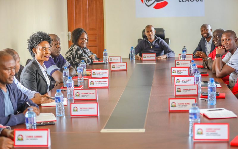 FKF NEC in a meeting. PHOTO/FKF